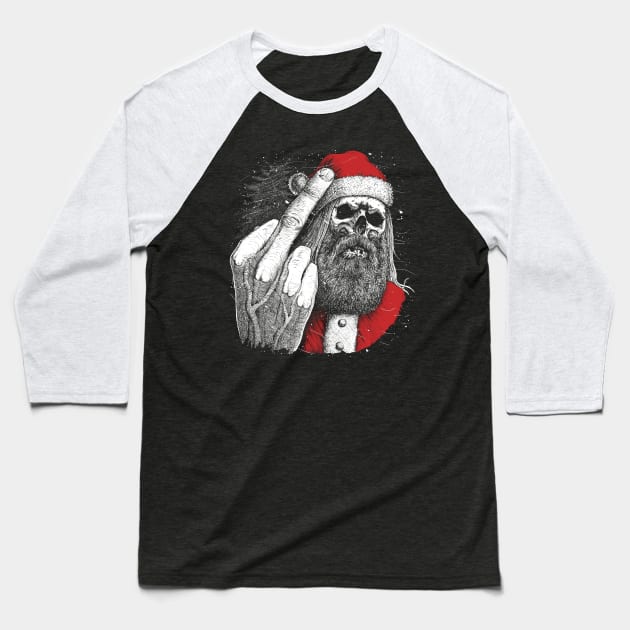 Bad Santa - This is your gift Baseball T-Shirt by grimsoulart